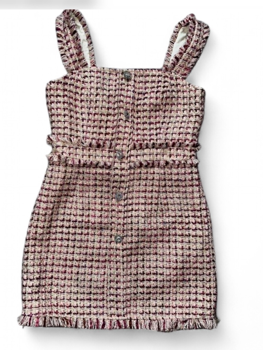 MOTF Tweed Jacket with Pink and Cream Highlights